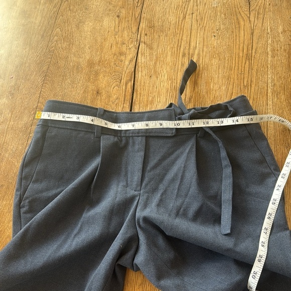 LOFT grey/ blue tie waist trousers NWT - Picture 6 of 7